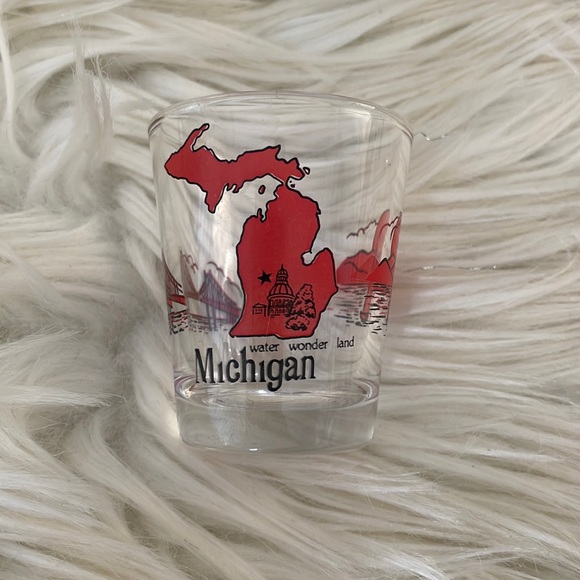 State Michigan shot glass bar alcohol glass collection shooter cocktail beer - Picture 1 of 11